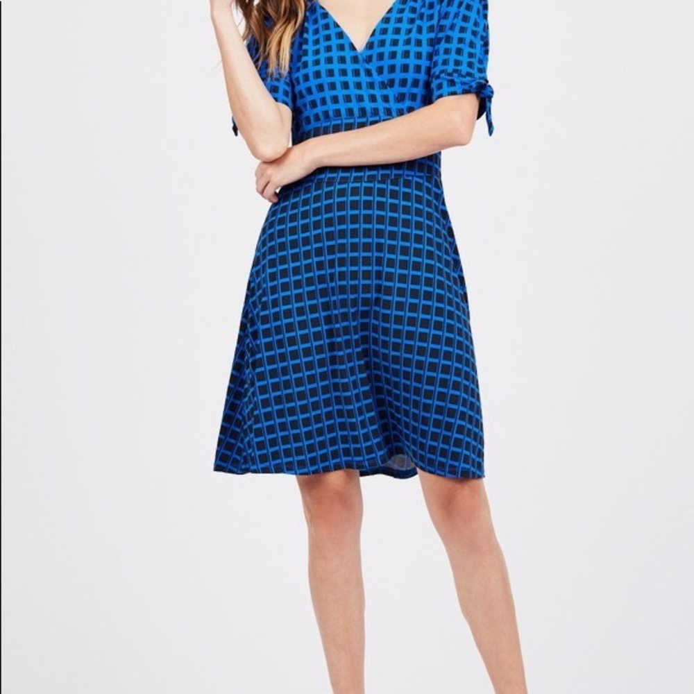 ⭐️blue geometric pattern dress⭐️
